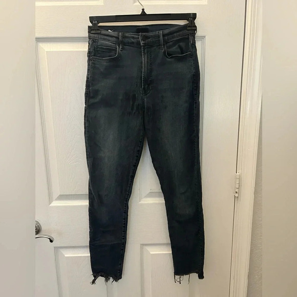 Mother The Stunner Zip Ankle Step Fray sz 27